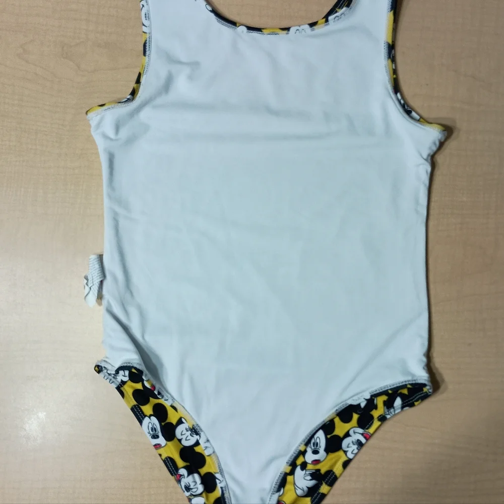 Forever 21 Kids Yellow Mickey Mouse One-Piece Swimsuit